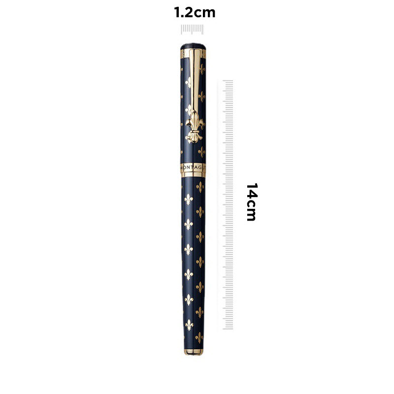 Bút bi ký tên Montagut họa tiết Monogram MT810 màu xanh cao cấp - Ảnh 6