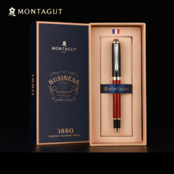 Bút máy ký tên Montagut cao cấp MT150 carboon màu đỏ