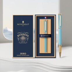 Bút bi ký tên Montagut chính hãng MT2050 màu xanh ngọc đính đá