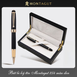 Bút bi ký tên Montagut 254 chính hãng hộp gỗ đính đá cao cấp