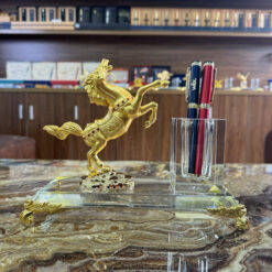 Ống đựng bút kèm đế pha lê K9 để bàn cao cấp LBWG003