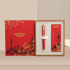 Set bút ký Hero 4 món cao cấp màu đỏ kèm hộp và túi hãng