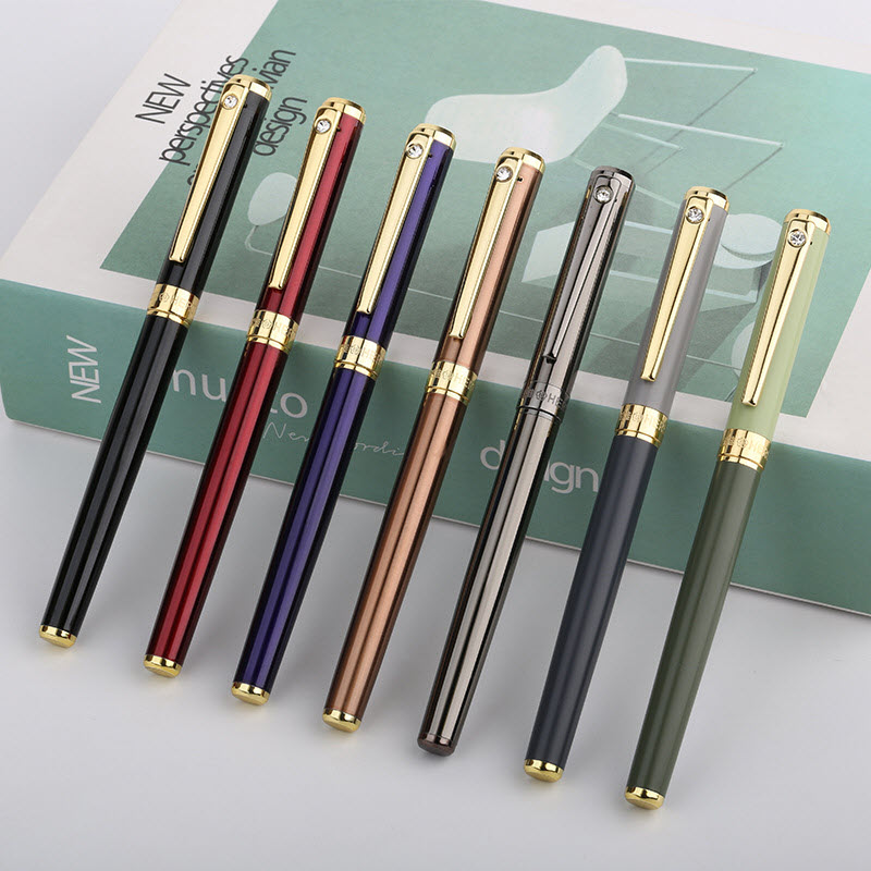 Bút bi ký tên Hero 815 cao cấp màu xanh oliu chính hãng - Ảnh 3