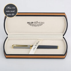 Bút bi ký tên Hero 815 cao cấp màu xanh quân đội chính hãng quà tặng Quân Nhân