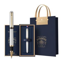 Bút bi ký tên Montagut chính hãng M015 màu trắng quà tặng daonh nghiệp cao cấp