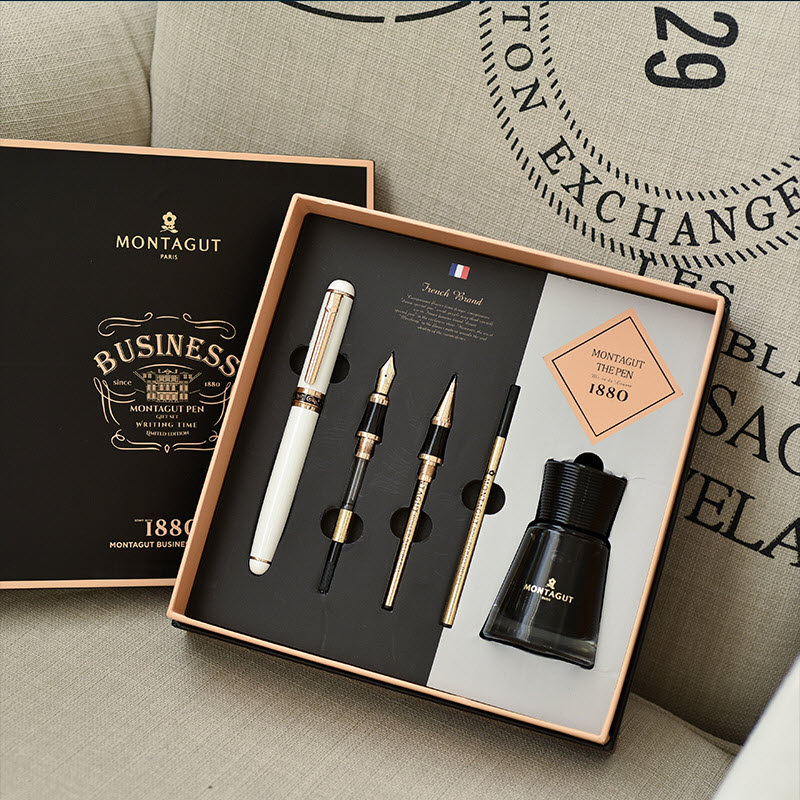 Set bút ký 5 món kèm hộp và túi đựng cao cấp (màu trắng) - MT36 - Ảnh 5