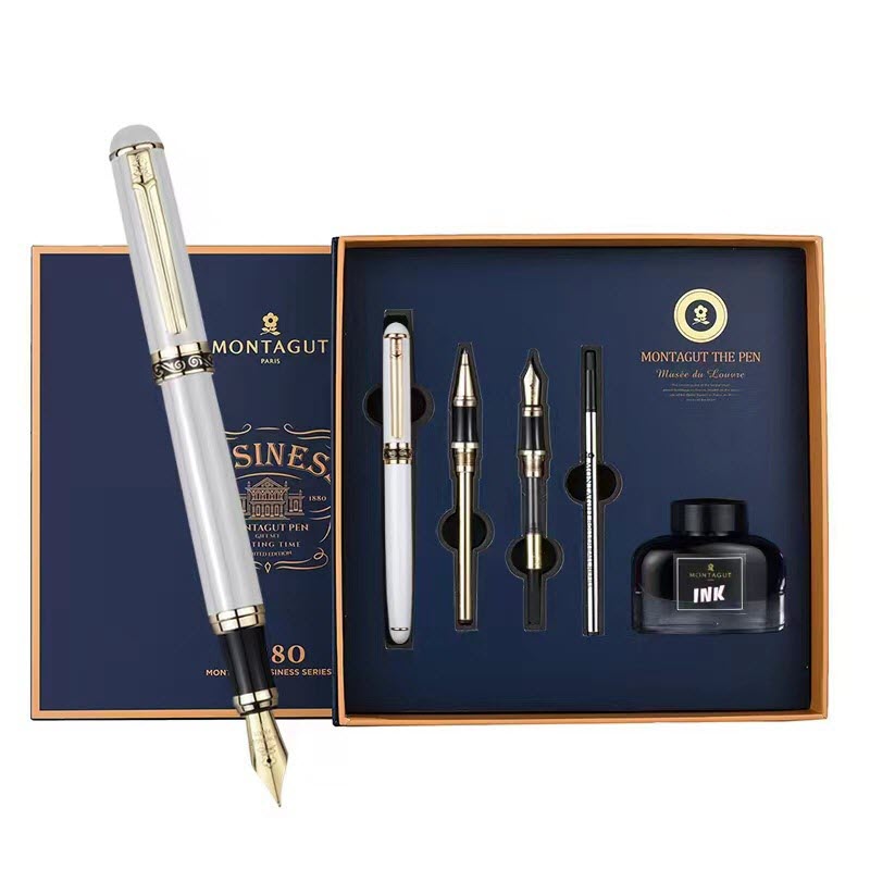 Set bút ký 5 món kèm hộp và túi đựng cao cấp (màu trắng) - MT36 - Ảnh 4