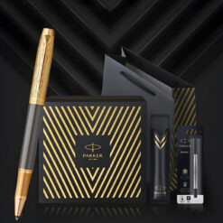 Bộ quà tặng bút ký Parker IM Arrow Grey GT-2200977 kèm bao da và 1 ngòi thay thế