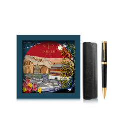 Bộ quà tặng bút ký Parker INGNTY BLK GT-2182622 kèm ngòi, bao da, hộp và túi hãng
