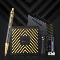 Bộ quà tặng bút ký Parker Arrow Grey GT-2200978 kèm bao da và 1 ngòi thay thế