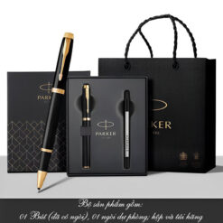 Set bút bi ký Parker IM X-Black GT TB4-1975576 cao cấp làm quà tặng