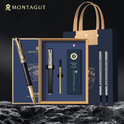 Bút ký tên cao cấp Montagut 088 chính hãng tặng kèm 3 ngòi thay thế, túi và hộp