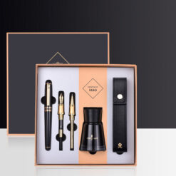 Set bút ký Montagut cao cấp 5 món kèm hộp và túi đựng màu đen