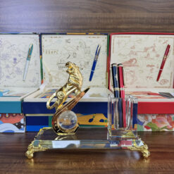 Ống đựng bút kèm đế pha lê K9 để bàn cao cấp LBWG001