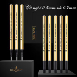 Ngòi bút bi Montagut cao cấp vỏ màu vàng