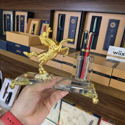 Ống đựng bút kèm đế pha lê K9 để bàn cao cấp – LBWG003