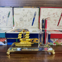 Ống đựng bút kèm đế pha lê K9 để bàn cao cấp – LBWG004