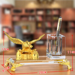 Ống đựng bút kèm đế pha lê K9 để bàn cao cấp LBWG007