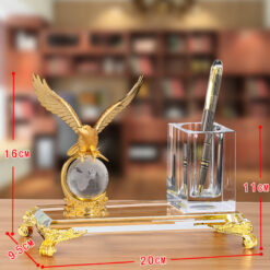 Ống đựng bút kèm đế pha lê K9 để bàn cao cấp LBWG008