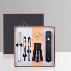 Set bút ký Montagut cao cấp 5 món MT430 kèm hộp và túi đựng màu trắng