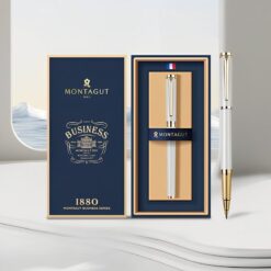 Bút bi ký tên Montagut chính hãng MT2050 màu trắng đính đá