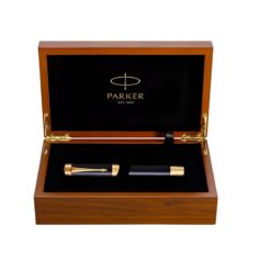 Bút máy ký tên Parker Duofold BLU-G 2015 bản đặc biệt kèm hộp gỗ lót nhung