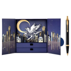 Hộp quà bút ký Parker cao cấp PK054 Black tặng kèm 1 ngòi, bao da, hộp và túi hãng